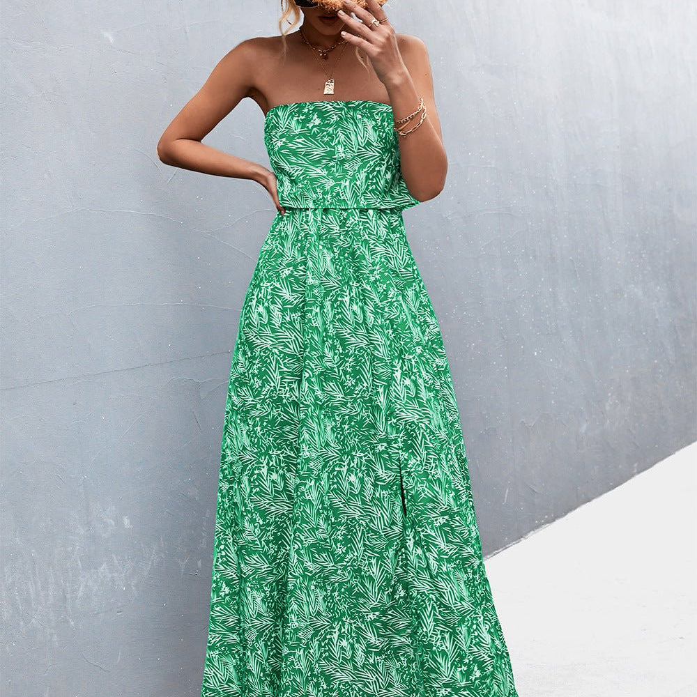 Enchanting Dreams Strapless Maxi Dress - Embrace Your Inner Goddess and Indulge in a World of Romance - Crafted for Timeless Beauty. - Guy Christopher