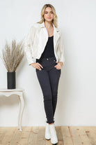 Faux Leather Moto Fringe Jacket - Guy Christopher 