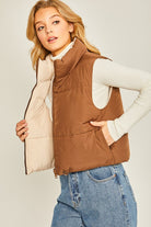 Woven Solid Reversible Vest - Guy Christopher 