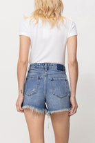 XS-S-M-L - DISTRESSED RIGID MOM SHORTS - Guy Christopher 