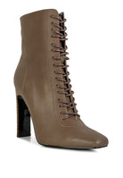 WYNDHAM Lace Up Leather Ankle Boots - Guy Christopher 