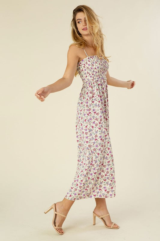 Smocked cami maxi dress - Guy Christopher 