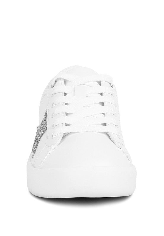 Starry Glitter Star Detail Sneakers - Guy Christopher 