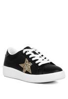 Starry Glitter Star Detail Sneakers - Guy Christopher 