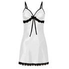 Women Sexy Sleepwear Lace Silk Satin Night Dress Sleeveless Nighties V-neck Nightgown Plus Size Nightwear - Guy Christopher 