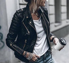 2023 Autumn New Fashion Leather Jacket Women Slim Long Sleeve Coat Women Winter Jacket - Guy Christopher 