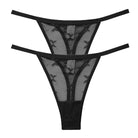 2PCS/Set Mesh Transparent Thong Women Panties Underwear Women Seamless G-String Female Underpants Intimates Lingerie S-XL - Guy Christopher 