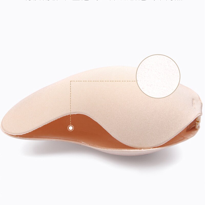 1PC Mango Shape Silicone Chest Stickers Lift Up Nude Bra Self Adhesive Strapless Breast Petals Invisible Cover Pad Underware - Guy Christopher 