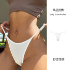 SP&CITY Simple Striped Thin Sexy Thongs Fashion Sports Women's Underwear Low Waist  Traceless Panties Cotton Seamless Briefs - Guy Christopher 