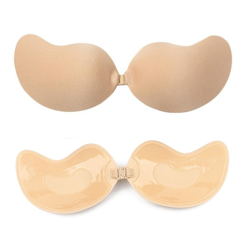 1PC Mango Shape Silicone Chest Stickers Lift Up Nude Bra Self Adhesive Strapless Breast Petals Invisible Cover Pad Underware - Guy Christopher 