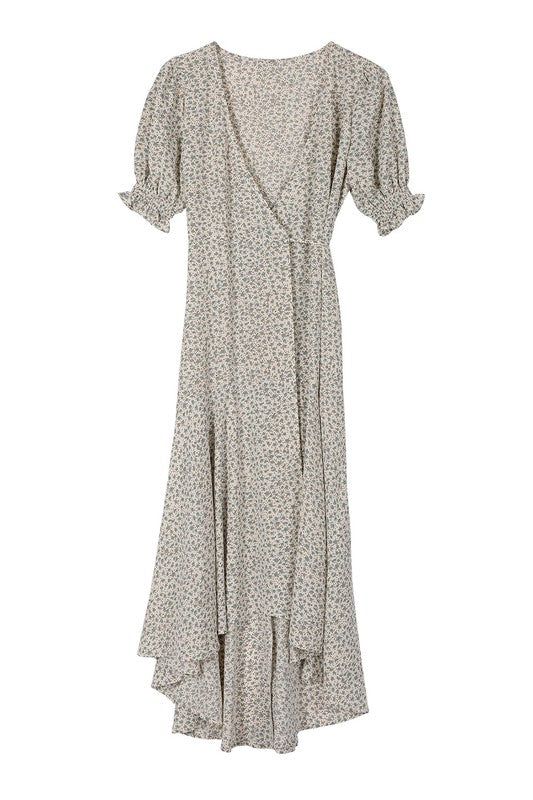 SS V neck wrap dress - Guy Christopher 