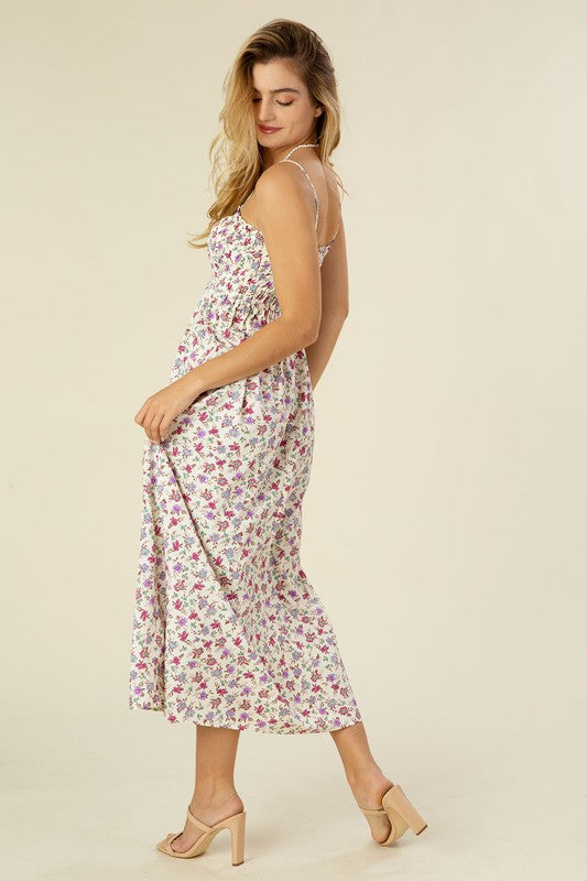 Smocked cami maxi dress - Guy Christopher 