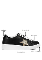 Starry Glitter Star Detail Sneakers - Guy Christopher 