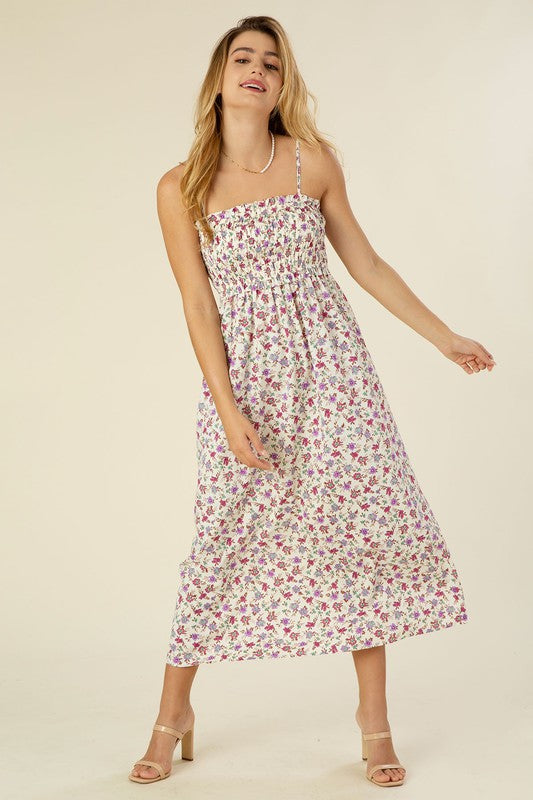 Smocked cami maxi dress - Guy Christopher 