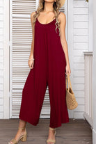 Twirl under the stars in our Spaghetti Strap Scoop Neck Jumpsuit - Feel the Romance of Soft Rayon and Chic Design - Embrace Comfort, Style and Elegance - Guy Christopher 