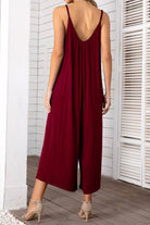 Twirl under the stars in our Spaghetti Strap Scoop Neck Jumpsuit - Feel the Romance of Soft Rayon and Chic Design - Embrace Comfort, Style and Elegance - Guy Christopher 