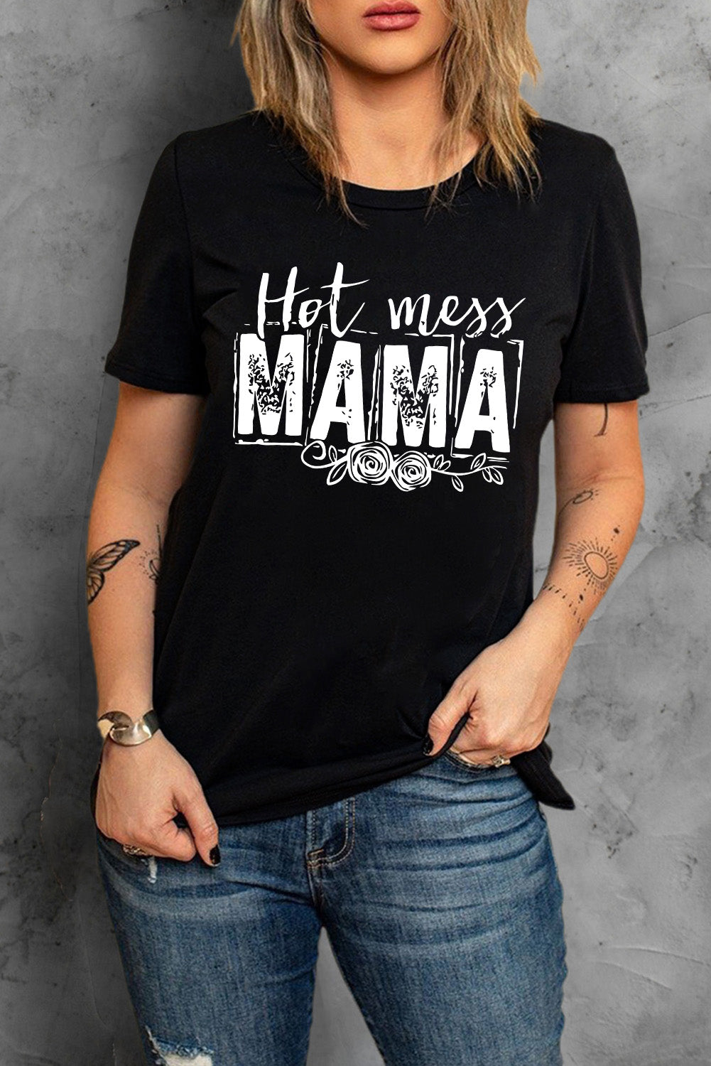 Unleash Your Inner Goddess with the Hot Mess Mama Tee - Embrace Your Fiery Spirit and Conquer the World in Style and Comfort. - Guy Christopher 