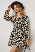 Wild Romance Animal Print Dress - Unleash Your Inner Goddess and Captivate with Whimsical Flounce Sleeves - Embrace the Untamed Beauty of Nature. - Guy Christopher 