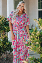 Whimsical Dreams V-Neck Maxi Dress - Ignite Your Sense of Wonder and Embrace the Magic of Love with Every Step - Guy Christopher 