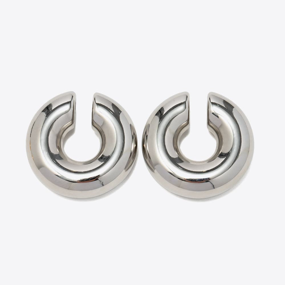 Stainless Steel Cuff Earrings - Guy Christopher 