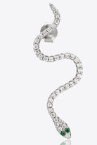 Snake-Shaped 925 Sterling Silver Earrings - Guy Christopher 