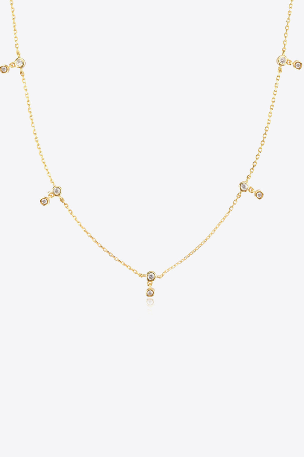 Zircon 925 Sterling Silver Necklace - Guy Christopher 