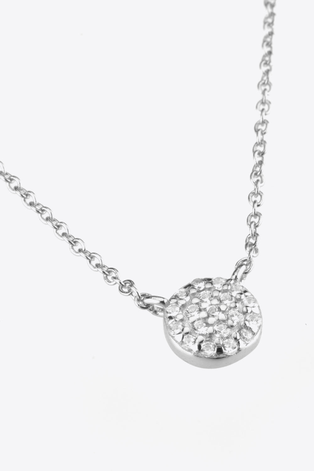 Zircon Decor Pendant 925 Sterling Silver Necklace - Guy Christopher 