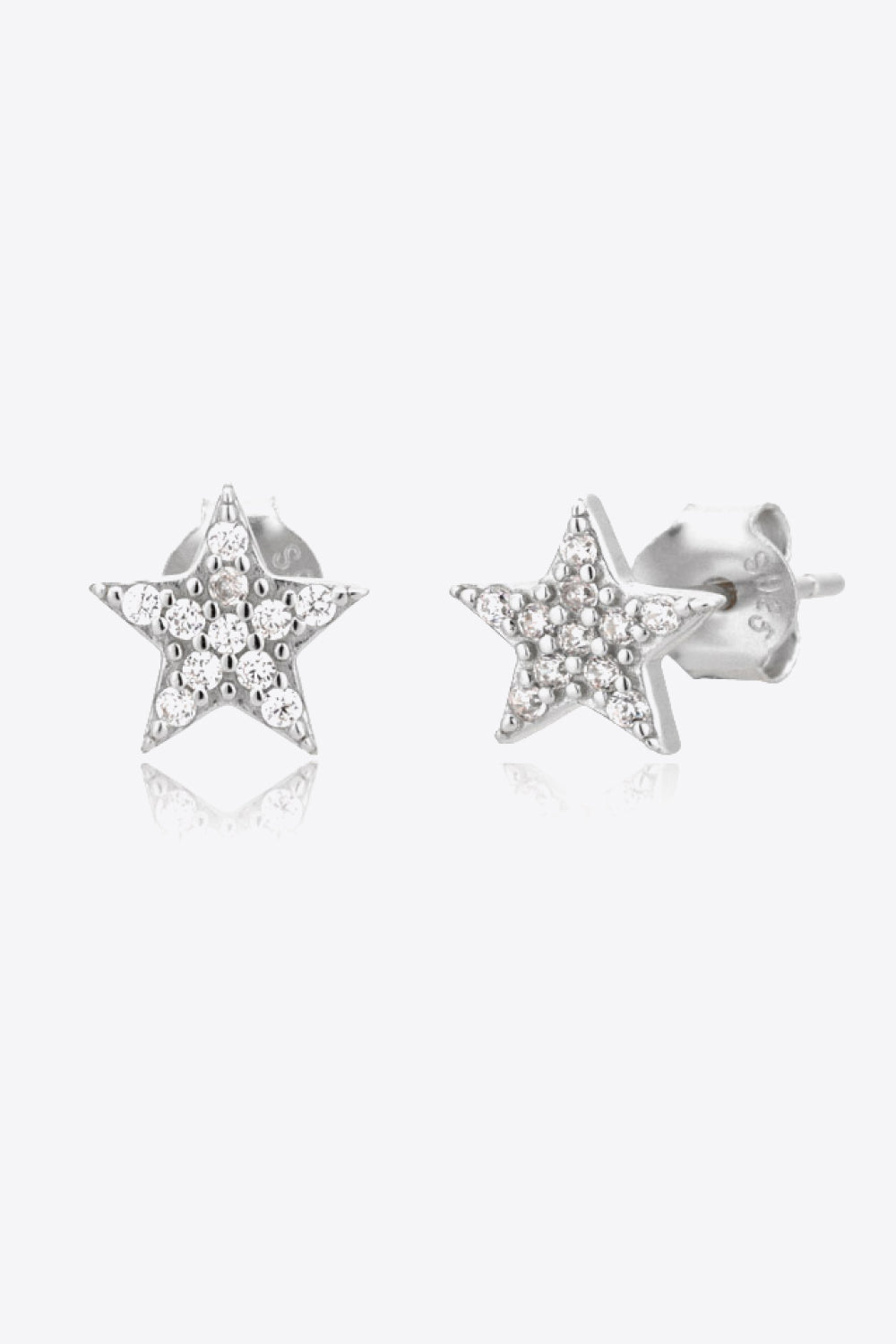 Zircon Decor Star Stud Earrings - Guy Christopher 