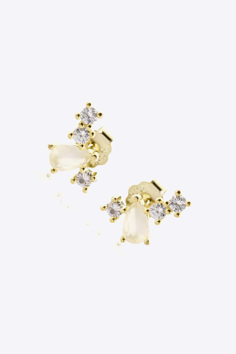 Zircon 925 Sterling Silver Stud Earrings - Guy Christopher 