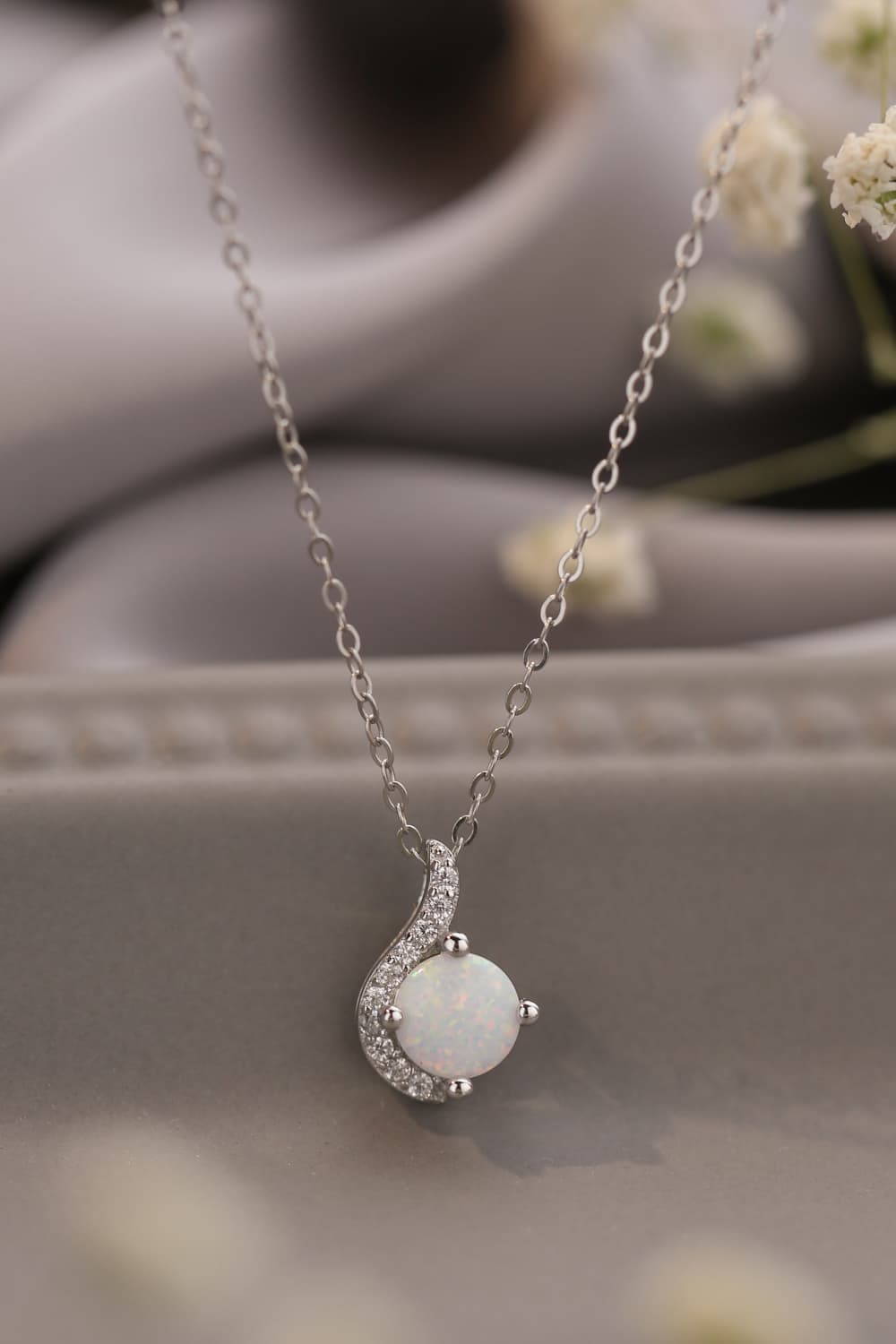 Sweet Beginnings Opal Pendant Necklace - Guy Christopher 