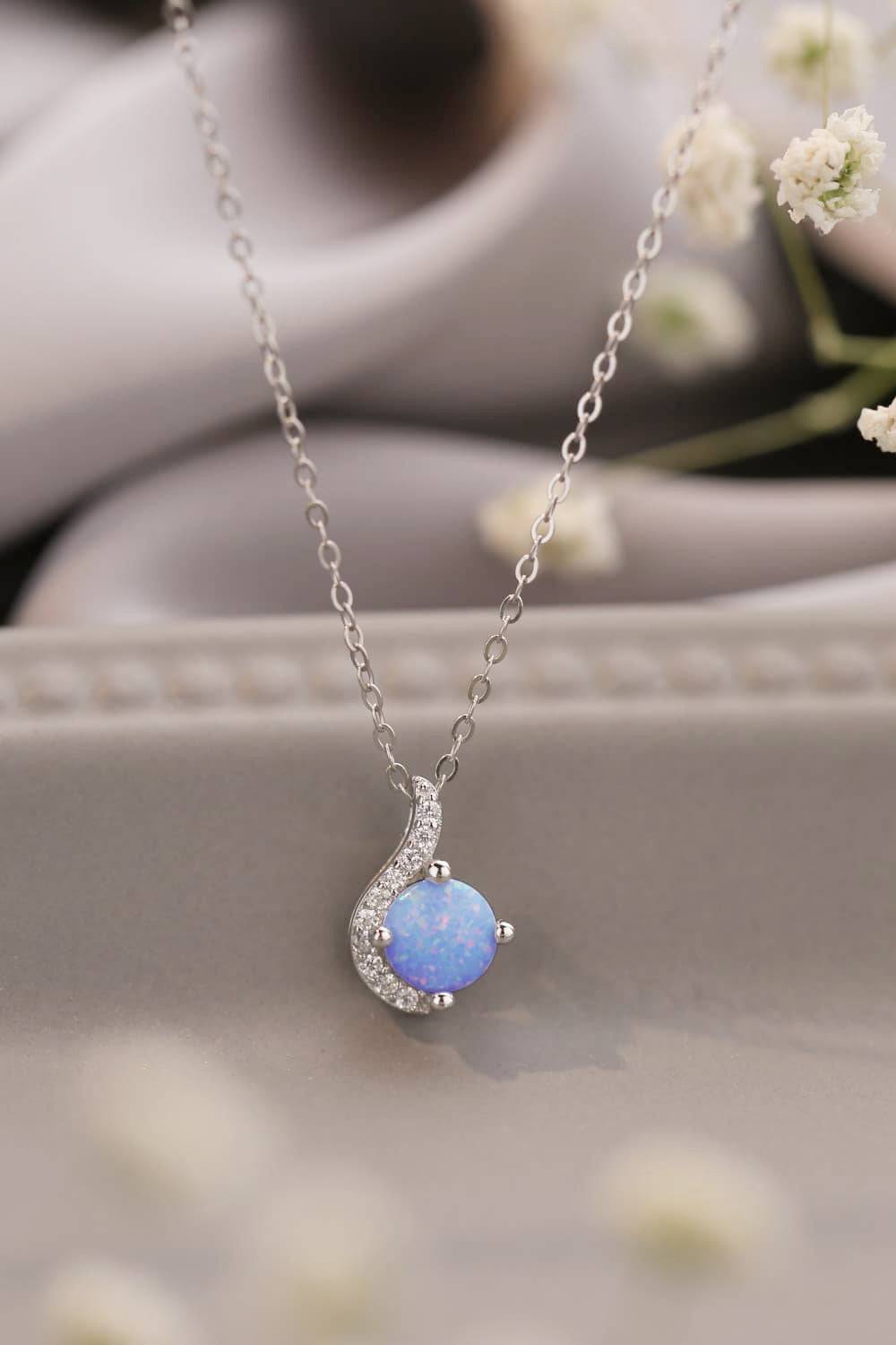 Sweet Beginnings Opal Pendant Necklace - Guy Christopher 