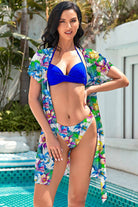 Tropical Daydream - Embrace Your Inner Goddess with Our Floral Bikini Set and Dress - Unleash Your Beauty and Radiate Confidence on the Beach - Guy Christopher 