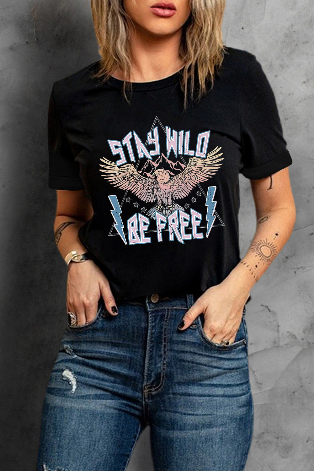 Wild and Free - Unleash your untamed essence with our captivating graphic tee! - Guy Christopher 