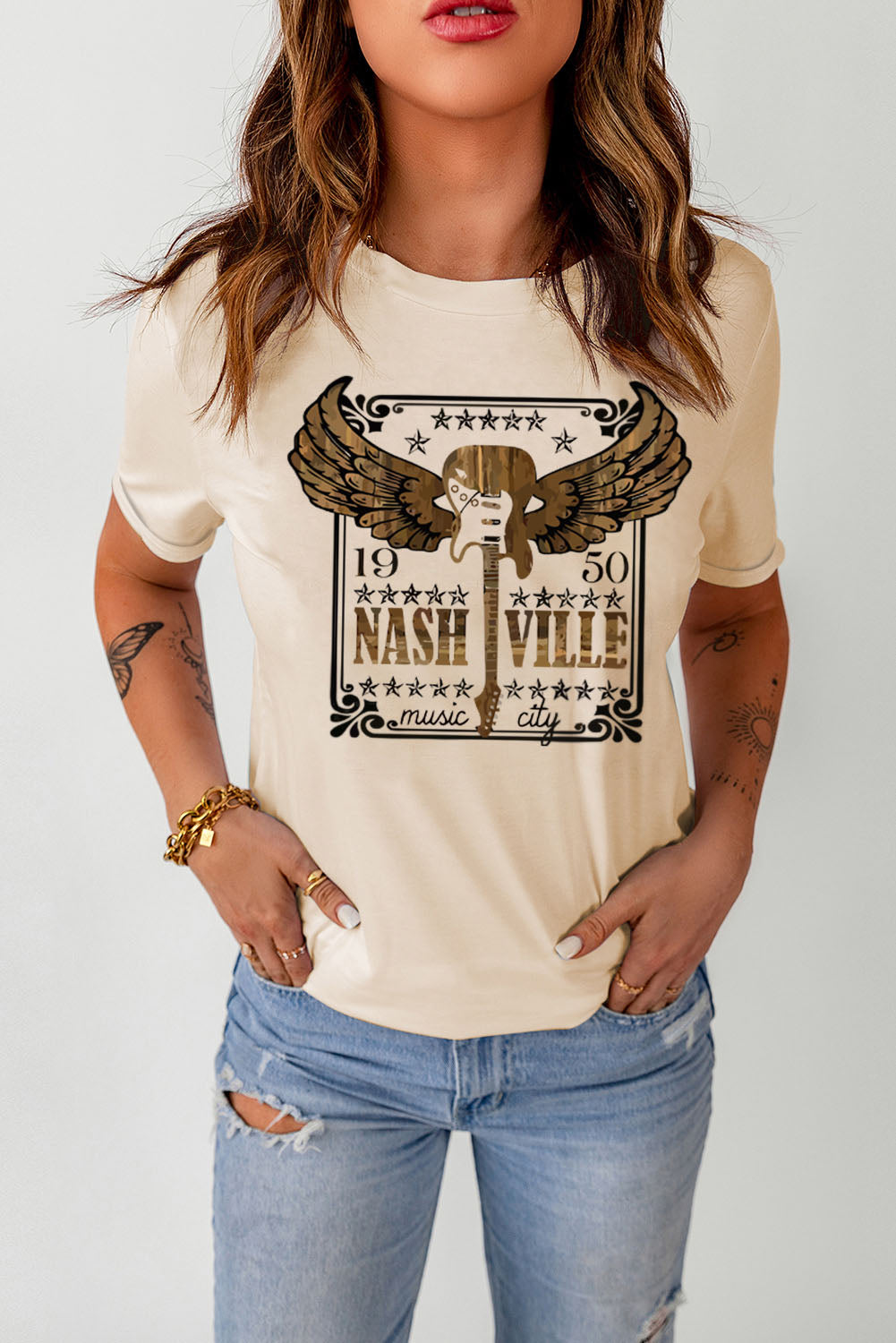 Transport Yourself to the Enchanting 1950 Nashville Music Scene - Indulge in Comfort and Style with Our Luxurious Graphic Tee Shirt - Stand Out Effortlessly! - Guy Christopher 