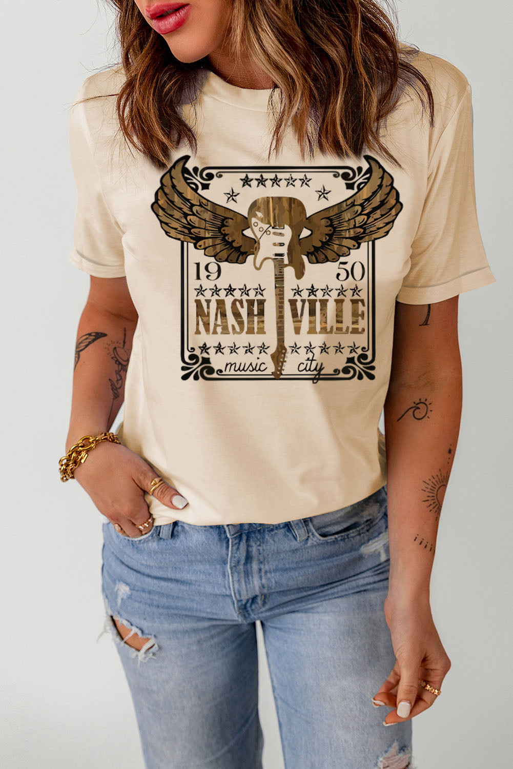 Transport Yourself to the Enchanting 1950 Nashville Music Scene - Indulge in Comfort and Style with Our Luxurious Graphic Tee Shirt - Stand Out Effortlessly! - Guy Christopher 