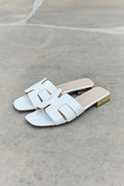 Weeboo Walk It Out Slide Sandals in Icy White - Guy Christopher 
