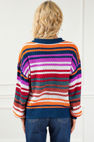 Striped Round Neck Sweater - Guy Christopher 