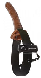 10in Chocolate Dream Vibrating Hollow Strap-On - Guy Christopher