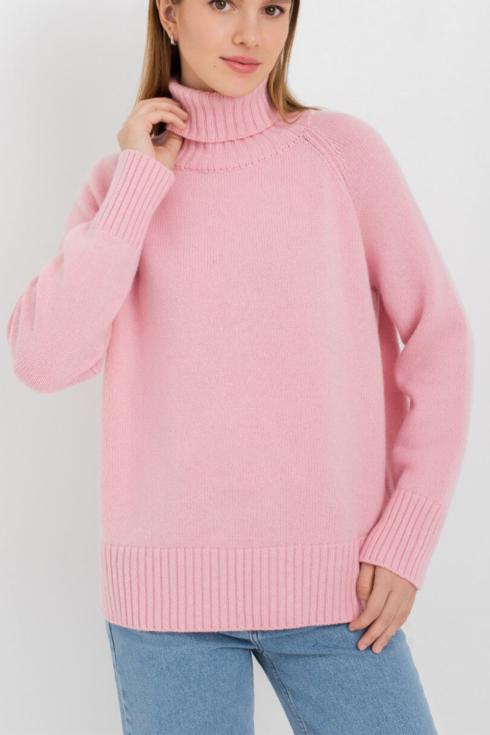 Turtle Neck Raglan Sleeve Sweater - Guy Christopher 