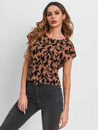 Twisted Open Back Blouse - Guy Christopher 