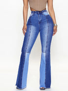 Wide Leg Raw Hem Jeans - Guy Christopher 