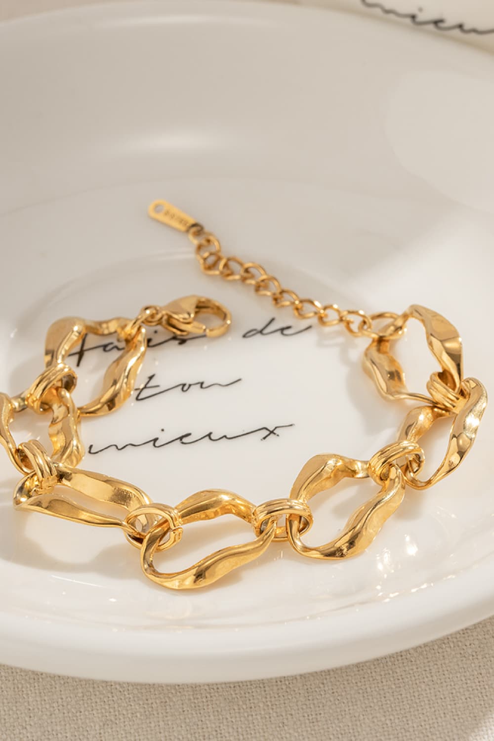 18K Gold-Plated Stainless Steel Bracelet - Guy Christopher