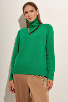 Turtle Neck Raglan Sleeve Sweater - Guy Christopher 