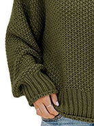 Turtleneck Dropped Shoulder Sweater - Guy Christopher 