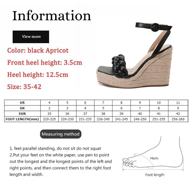 2022 Braided Square Toe Sandals Button Italian Roman Muar Heel Women's Shoes - Guy Christopher