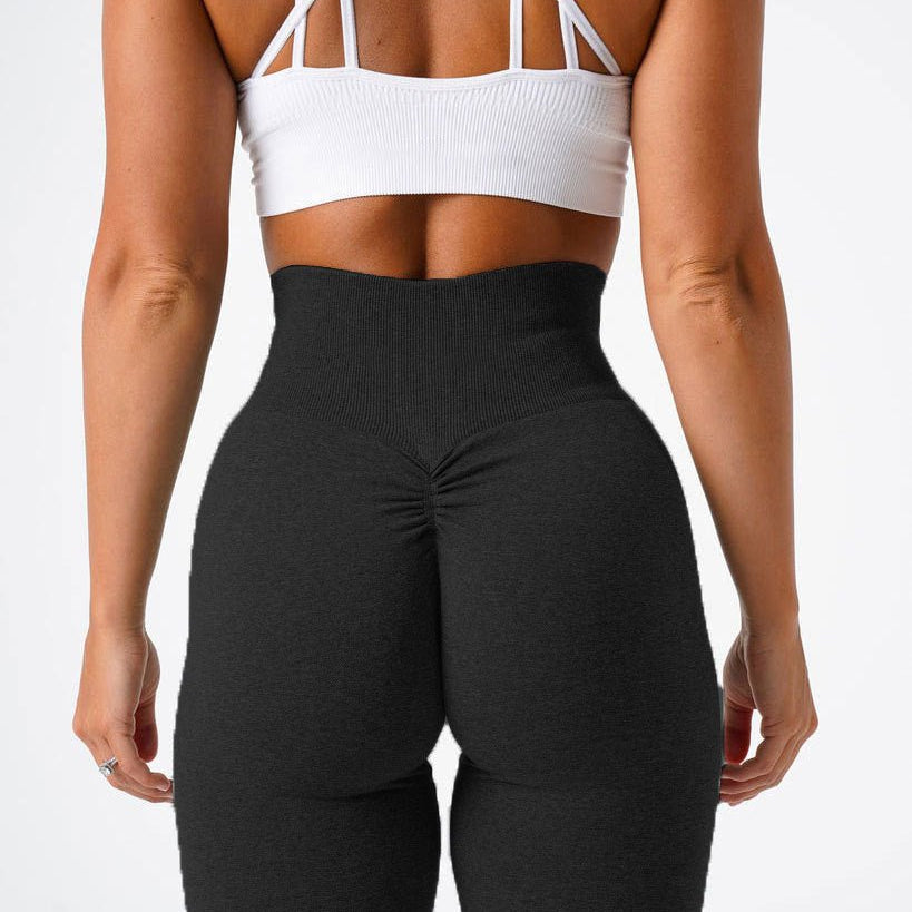 2022 Custom Logo Scrunch Butt Women Yoga Wear Pants Gym Fitness Wear High Waist Training Sports Yoga Seamless Leggings For Women - Guy Christopher