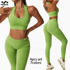 2023 New Arrival Women Seamless Rib Sportswear Active Gym Wear Set Fitness Clothing Short Yoga Wear Set - Guy Christopher