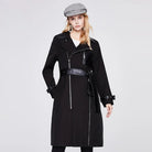 2023 Women's Trench Coat Autumn Fashion New Show High Quality Long Windbreaker 92242 - Guy Christopher