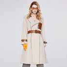 2023 Women's Trench Coat Autumn Fashion New Show High Quality Long Windbreaker 92242 - Guy Christopher