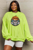 Simply Love Full Size Skull Graphic Sweatshirt - Guy Christopher 